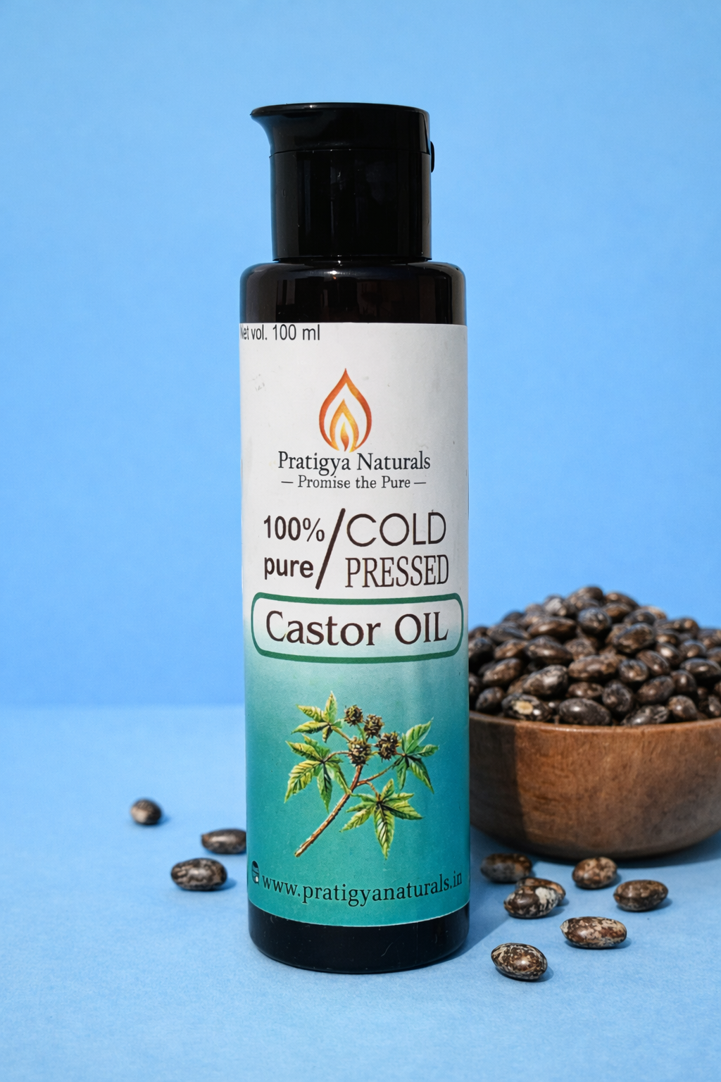 Pure Cold Pressed Castor (Arandi) Oil 100ml