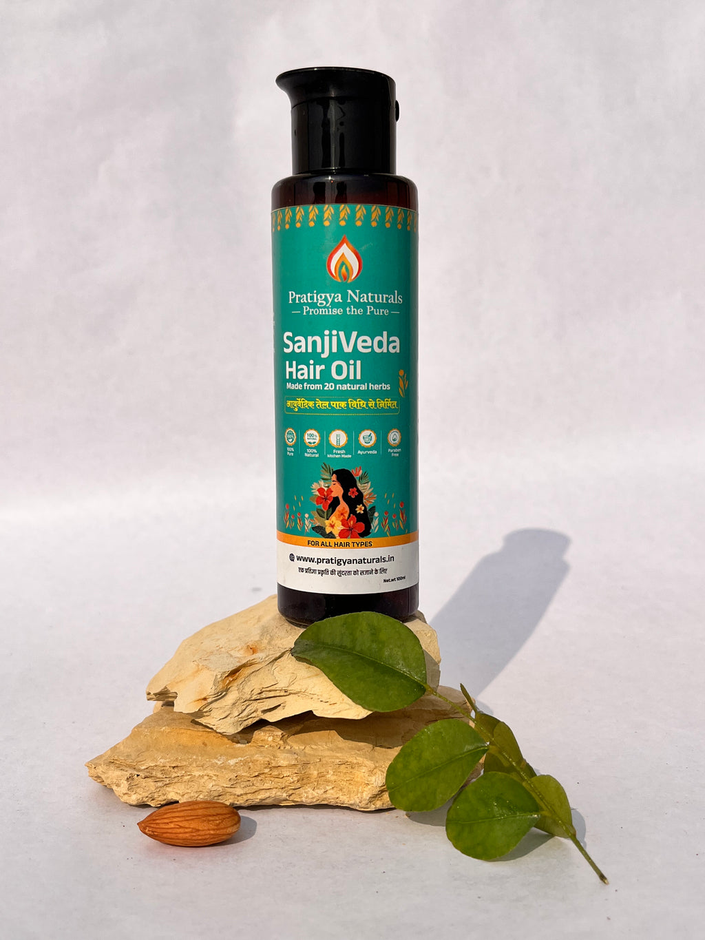 SanjiVeda Ayurvedic Hair oil for Hair growth and Hair fall Control